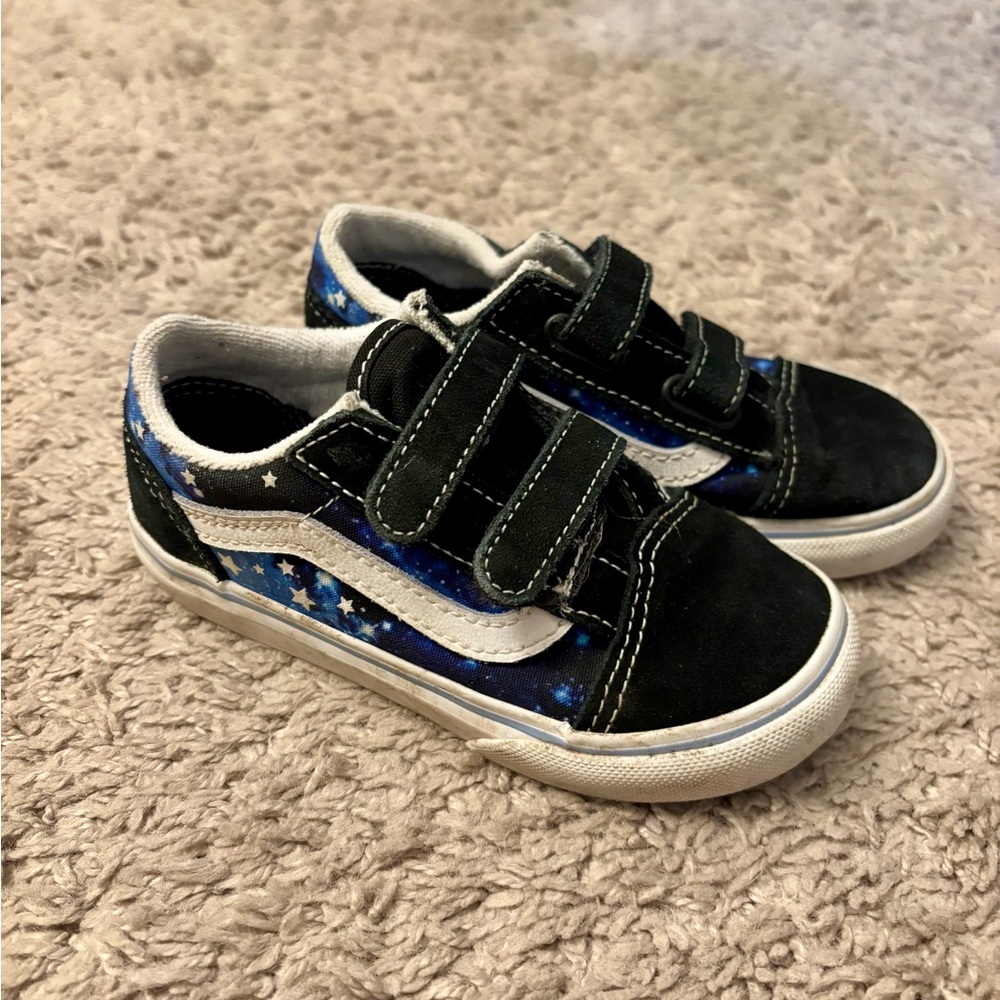 Toddler Old Skool V Vans - Galaxy/Space Design